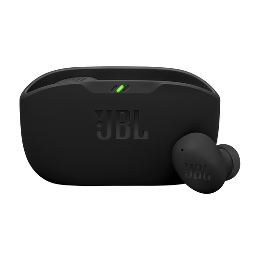 JBL Vibe Buds 2 - Black - True Wireless Noise Cancelling Earbuds - Hero